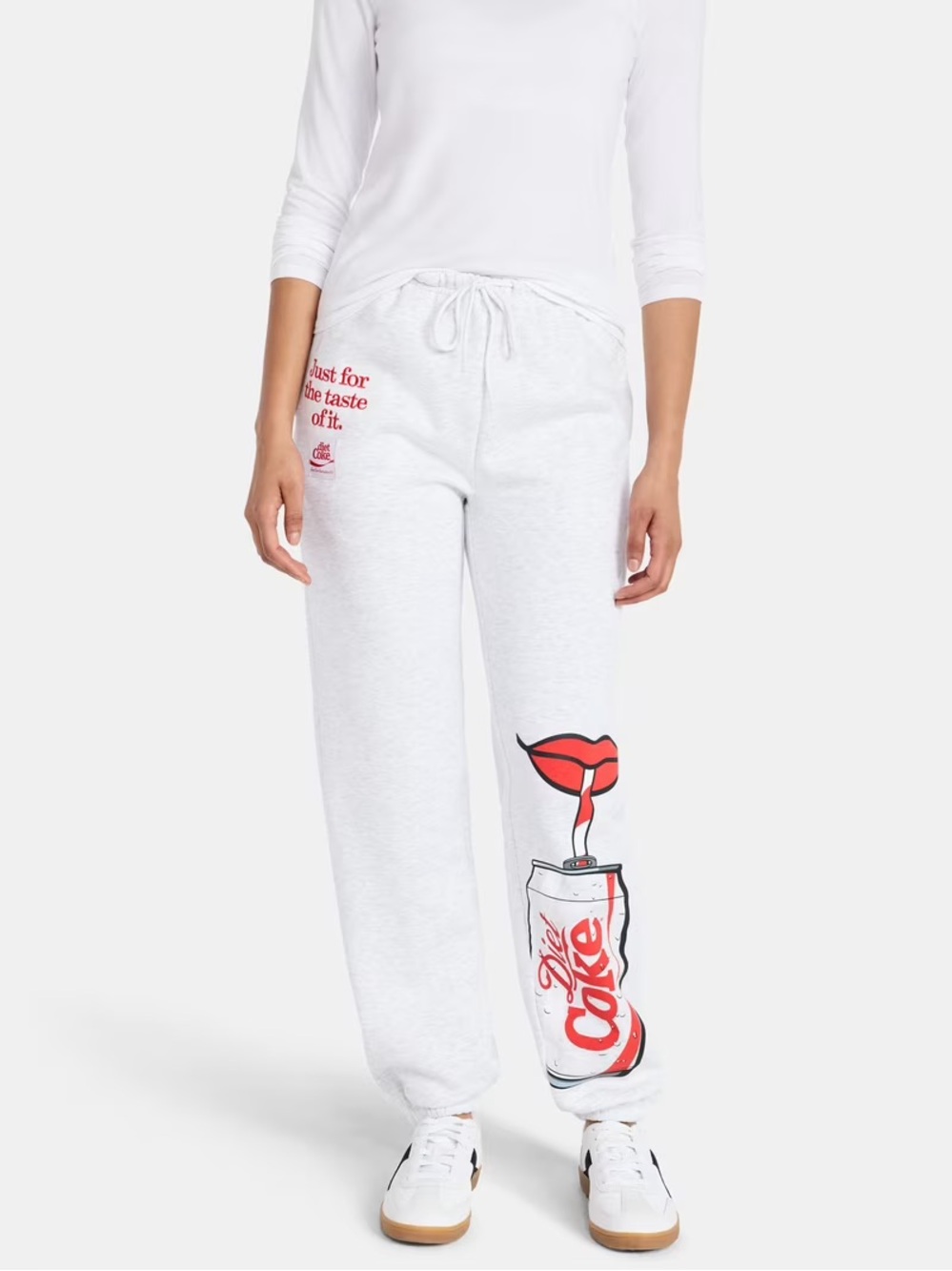 Coca Cola Grey Joggers with Red Graphic Diet Coke. Like New